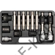 Kép 1/3 - Bitfej készlet hex-torx-spline 13 db-s, YT-0421 generátor szerelő készlet Yato