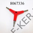 Kép 2/3 - Háromágú  imbuszkulcs 4mm, 5mm, 6mm + 8mm/10mm