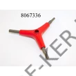 Kép 3/3 - Háromágú  imbuszkulcs 4mm, 5mm, 6mm + 8mm/10mm