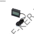 Kép 2/3 - Hőmérő külső fekete LCD kijelzővel beszerelhető 48x28x15mm 65008