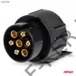 Kép 2/2 - Utánfutó dugvilla 7/13 átalakító műanyag 12V-s