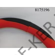 Kép 3/3 - Volánvédő műbőr 37-38cm piros- fekete KV-HB27949/BK/R