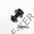 Kép 2/2 - Műanyag csavar anyával M6x16mm 180201