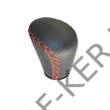 Kép 1/3 - Sebváltógomb fekete bőr, piros varrással  SX2505GRR