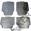 Kép 2/2 - Autószőnyeg garnitúra aluminium, 4db-s krómhatású