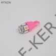 Kép 2/2 - Izzó LED 12V 5SMD rózsaszin DB-os T10 (5W)