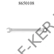 Kép 1/3 - Racsnis csillag villáskulcs, 8mm 45 racsni fog, CrVa, 10843  DIN3113