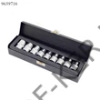 Kép 2/3 - Crowafej készlet belsős torx YT-0521 9db-os E10-E24 Dugókulcs 1/2" meghajtó