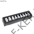Kép 3/3 - Crowafej készlet belsős torx YT-0521 9db-os E10-E24 Dugókulcs 1/2" meghajtó