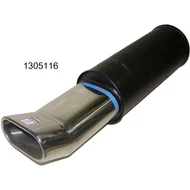 Kipufogó sport uni DTM 130x75mm-s   d=137mm, h=297mm, be=50mm