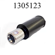 Kipufogó sport UNI 1 csöves Ø145mm  kerek,  100mm-s kerek saválló véggel Paragi PAR023 rövid vagy hosszú