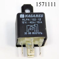 Biztosítéktábla relé 5l MAN (30-s oldalt, váltó) 40A 12V füles NAGARES RLPA/52-12 02391