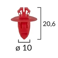 Patent Toyota sárvédőhöz 80105 10mm