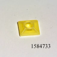 Patent vezetéktartó öntapadós 20x20mm (kábelkötözőhöz) csavarozható, d=2.9mm talp