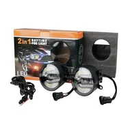 LED nappali menetfény és ködlámpa szett DRL 201. Működési feszültség 12V - 24V