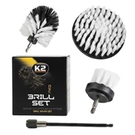 K2 kárpitkefe készlet fúrógéphez Brill Pro 4db-s D7051