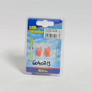 Izzó LED 12V T10 narancs lapos PÁR W2.1x9.5d (5W foglalat nélküli izzó helyett)