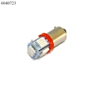 Izzó LED 12V 4W 5SMD piros DB-os BA9S 4W helyett