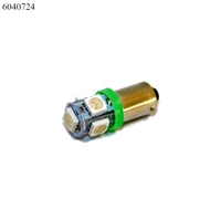 Izzó LED 12V 4W 5SMD zöld DB-os BA9S 4W helyett