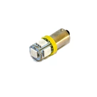 Izzó LED 12V 4W sárga DB-os BA9S
