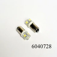 Izzó LED 12V BA9S 4W fehér 5SMD DB-os 4W helyett