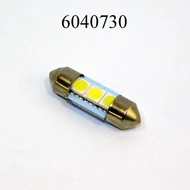 Izzó szofita LED 12V fehér 6SMD 31mm /db 6x5050 T11x31/SV8,5