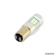 Izzó LED 12V BA15D 21/5W 21SMD fehér ERŐS LED /cseresznye fogl./ 1157-3030-21SMD