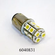 Izzó LED 12V BA15D 21/5W fehér 13SMD led 1157-54SMD /CSERESZNYE FOGL./