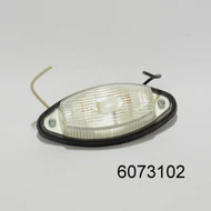 Szélességjelző lámpa ovál fehér FT-011B 102x45x28mm