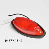 Szélességjelző lámpa ovál piros FT-011C 102x45x28mm