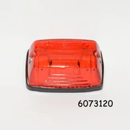 Szélességjelző lámpa piros szögletes 96x64x46mm