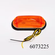 Szélességjelző LED-es ovál sárga 12/24V LA569Y 82x31x30mm, lyt.73mm