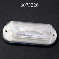 Szélességjelző LED-es ovál fehér 12/24V LA569W 82x31x30mm, lyt.73mm