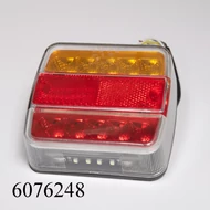Utánfutó lámpatest LED-es 4funk. 12V hátsó kompl. kocka (MD-2-höz hasonló)