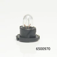 Izzó 12V 1.4W műszerfalba T-1/4NW fekete foglalat, ELBX970 talpán érintkezős