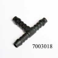 Csőtoldó T-alakú műanyag Ø8mm-s
