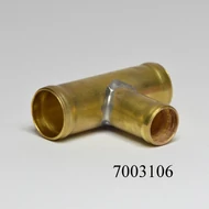Csőtoldó T-alakú fém 15mm-es =5/8"