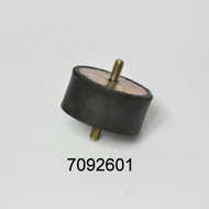 Motortartó gumibak Trabant 66x34mm M8x18mm 2csavar