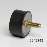 Gumibak 40x22mm 1csavar+ütköző M8