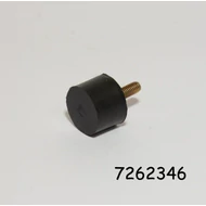 Gumibak 25x20mm 1csavar+ütköző M6