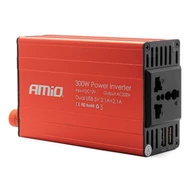 Feszültség átalakító 12V-230V Inverter 300/600W 2xUSB PI03 DKKC
