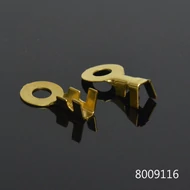 Kábelsaru kerek 6mm sárgaréz kábelvég