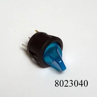 Kapcsoló nyeles kerek kék 250V 6A 20mm-es lyukba