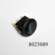 Kapcsoló billenő kerek kék TS113 visszajelzős 20mm-es lyukba