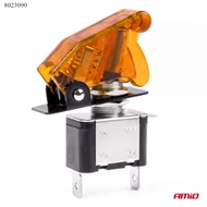 Kapcsoló fedeles sárga LED-es 12V  J-42033 25A