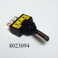 Kapcsoló nyeles szögletes LED-s zöld 12V 20A