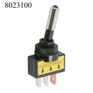 Kapcsoló nyeles szögletes, lila LED-s 12V 20A 09058LI