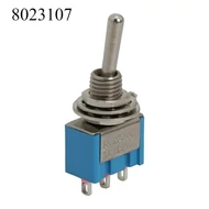 Kapcsoló nyeles szögl. mini 1ák 3állású fém 09018 mini tumbler 3A