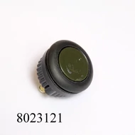 Nyomógomb kerek fekete 10A indító 22mm