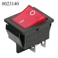 Kapcsoló billenő szögletes  piros 2 állású 2ák STV01 250V 10A 31x22mm 09029PI